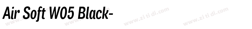 Air Soft W05 Black字体转换 Air Soft W05 Black字体转换
